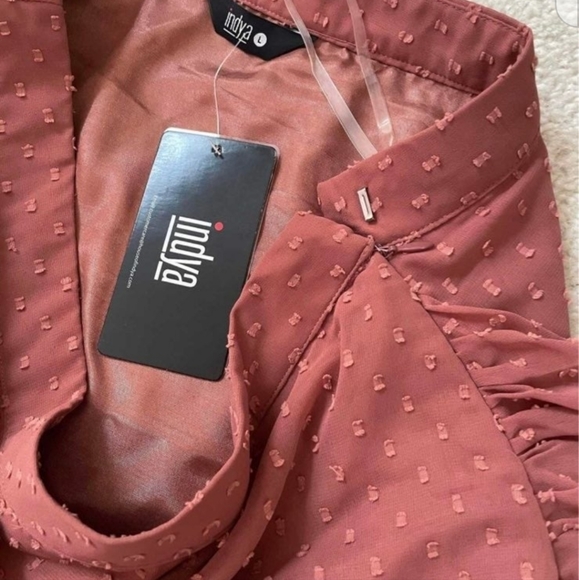 NWOT Designer INDIYA Ruffle Sari - Picture 6 of 6